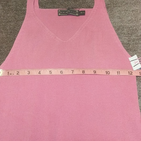 Pink Ribbed Tank Top - Picture 7 of 8